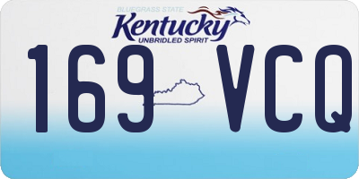 KY license plate 169VCQ