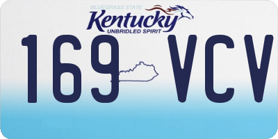 KY license plate 169VCV