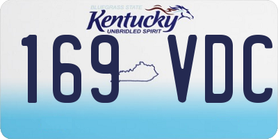 KY license plate 169VDC