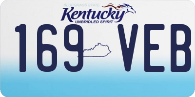 KY license plate 169VEB