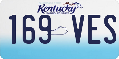 KY license plate 169VES