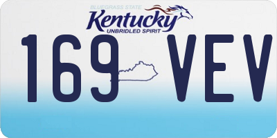 KY license plate 169VEV