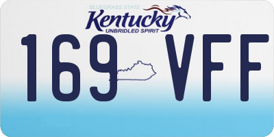 KY license plate 169VFF