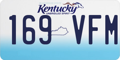 KY license plate 169VFM