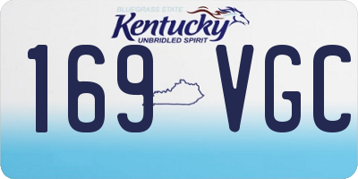 KY license plate 169VGC