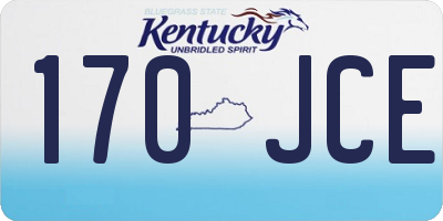 KY license plate 170JCE