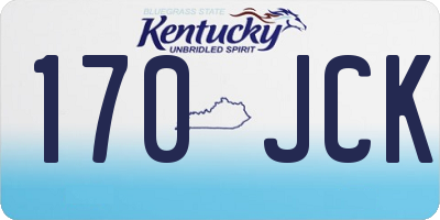 KY license plate 170JCK