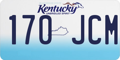 KY license plate 170JCM