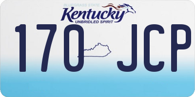 KY license plate 170JCP