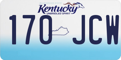 KY license plate 170JCW