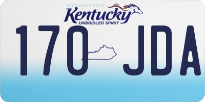 KY license plate 170JDA