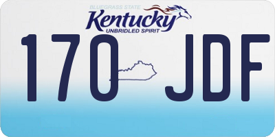 KY license plate 170JDF