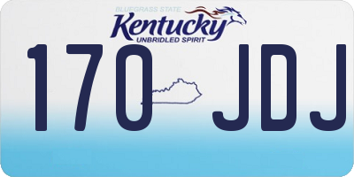 KY license plate 170JDJ