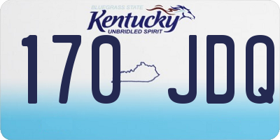 KY license plate 170JDQ