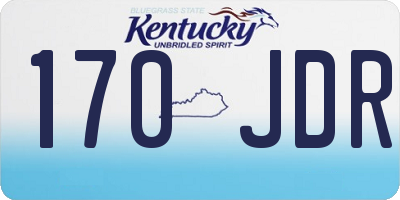 KY license plate 170JDR