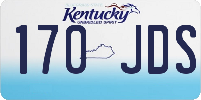 KY license plate 170JDS