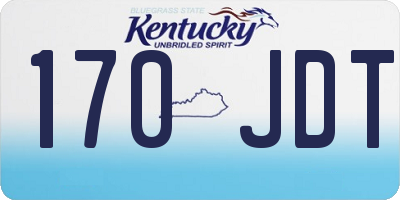 KY license plate 170JDT