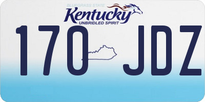 KY license plate 170JDZ