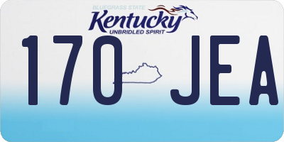 KY license plate 170JEA