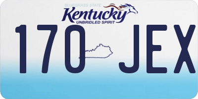 KY license plate 170JEX