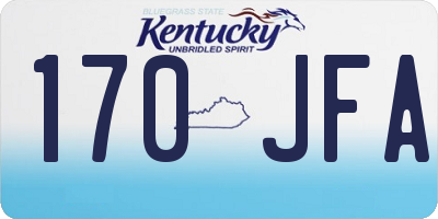 KY license plate 170JFA