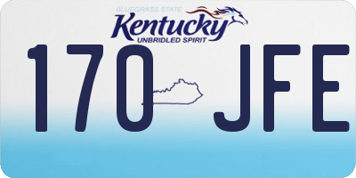 KY license plate 170JFE