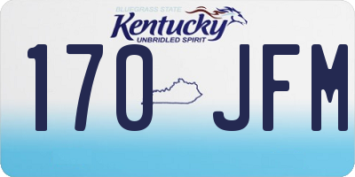 KY license plate 170JFM
