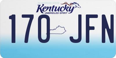 KY license plate 170JFN