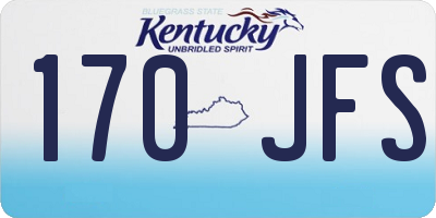 KY license plate 170JFS