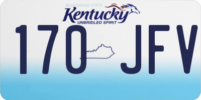 KY license plate 170JFV