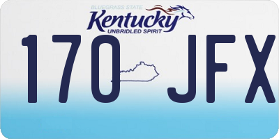 KY license plate 170JFX
