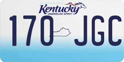 KY license plate 170JGC