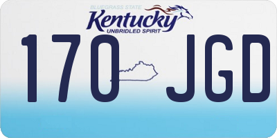 KY license plate 170JGD