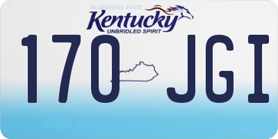 KY license plate 170JGI