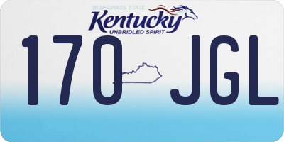 KY license plate 170JGL