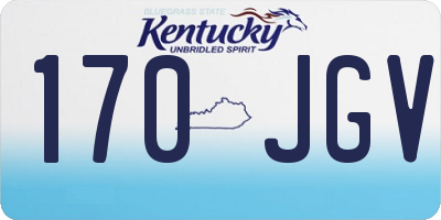 KY license plate 170JGV