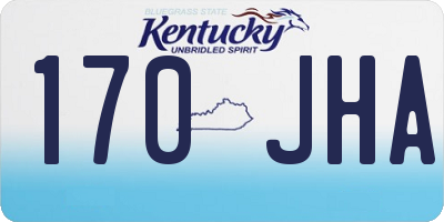 KY license plate 170JHA