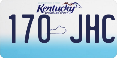 KY license plate 170JHC