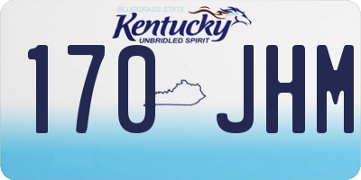 KY license plate 170JHM