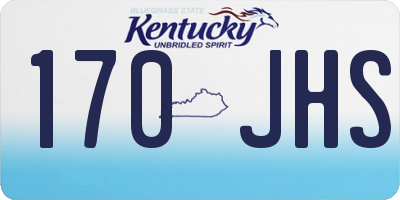 KY license plate 170JHS