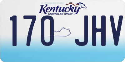 KY license plate 170JHV