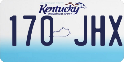 KY license plate 170JHX
