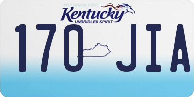 KY license plate 170JIA