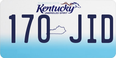 KY license plate 170JID