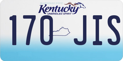 KY license plate 170JIS