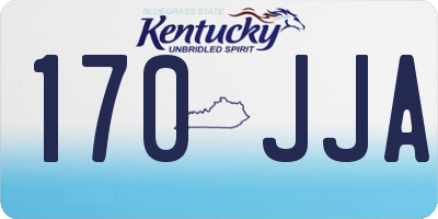 KY license plate 170JJA