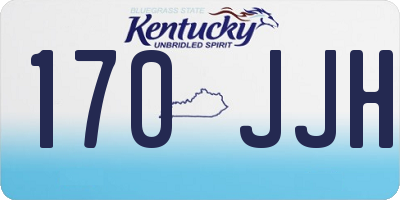 KY license plate 170JJH