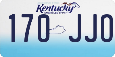 KY license plate 170JJO