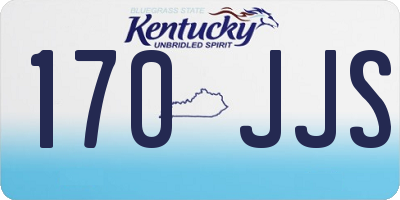 KY license plate 170JJS