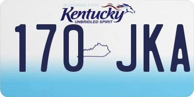 KY license plate 170JKA